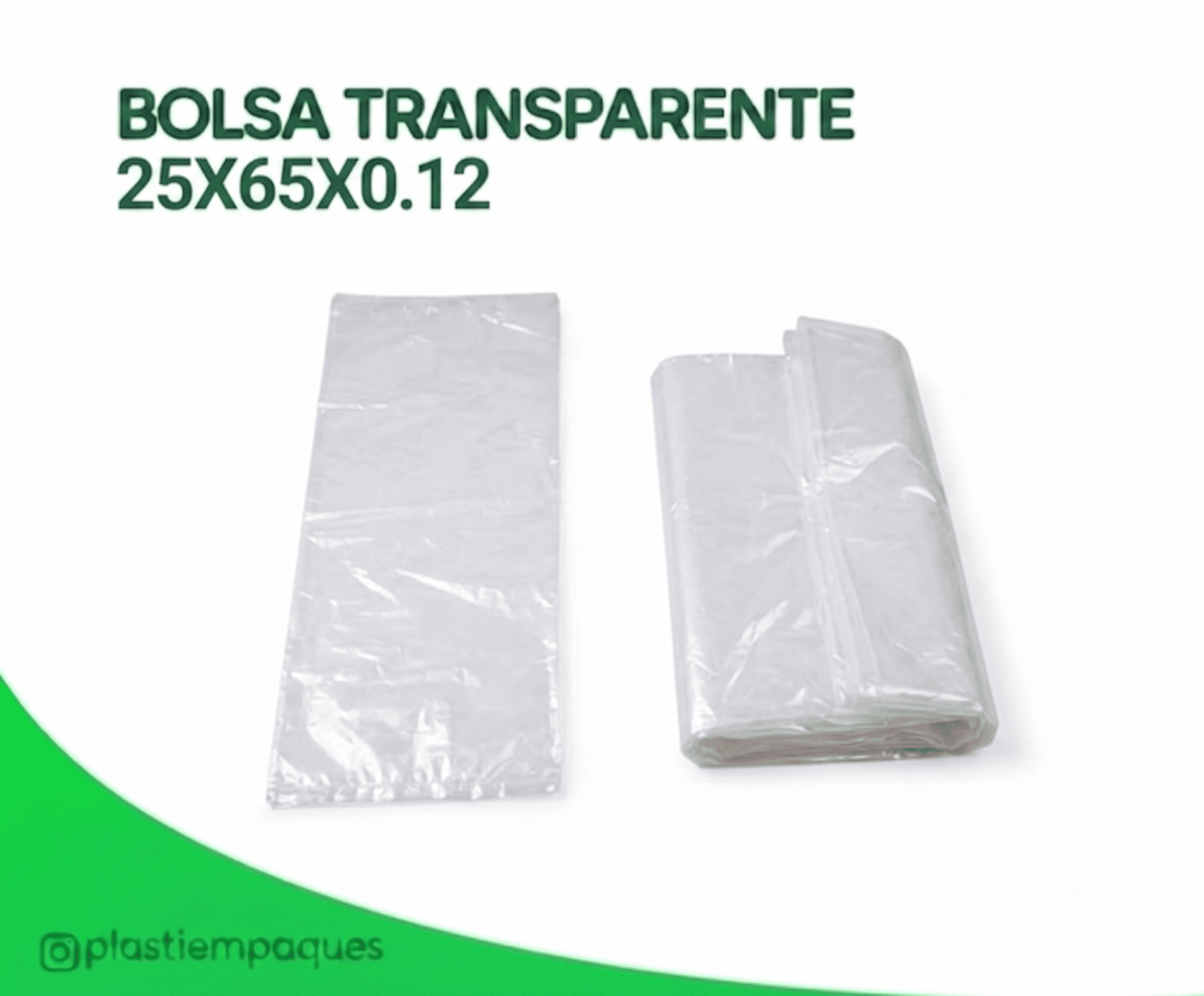 BOLSA-TRANSPARENTE-25X65X0.12 BOLSA TRANSPARENTE 25X65X0,12 - Imagen 1