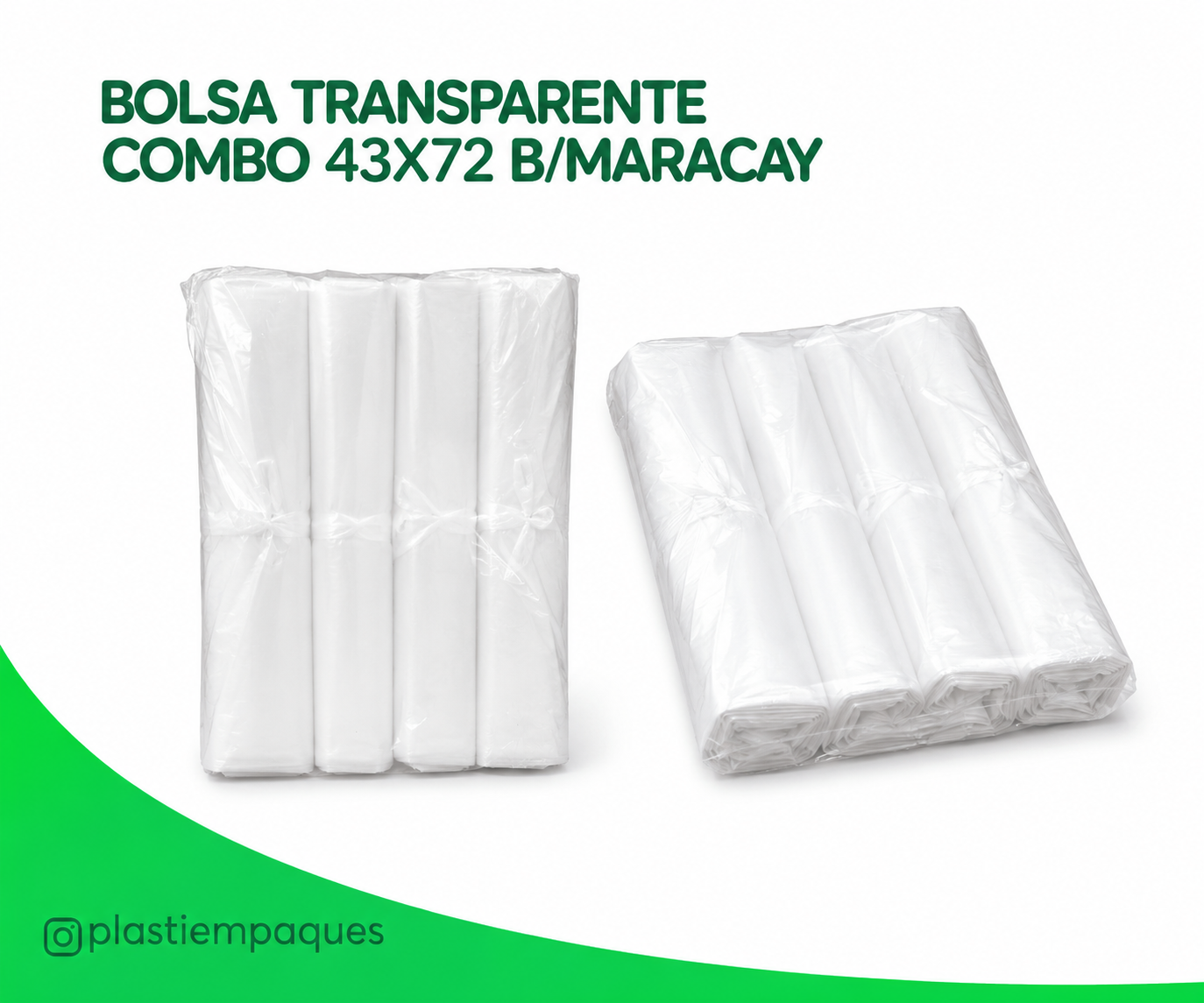 BOLSA-TRANSPARENTE-COMBO-43X72-BMARACAY BOLSA TRANSPARENTE COMBO 43X72 B/MARACAY - Imagen 1