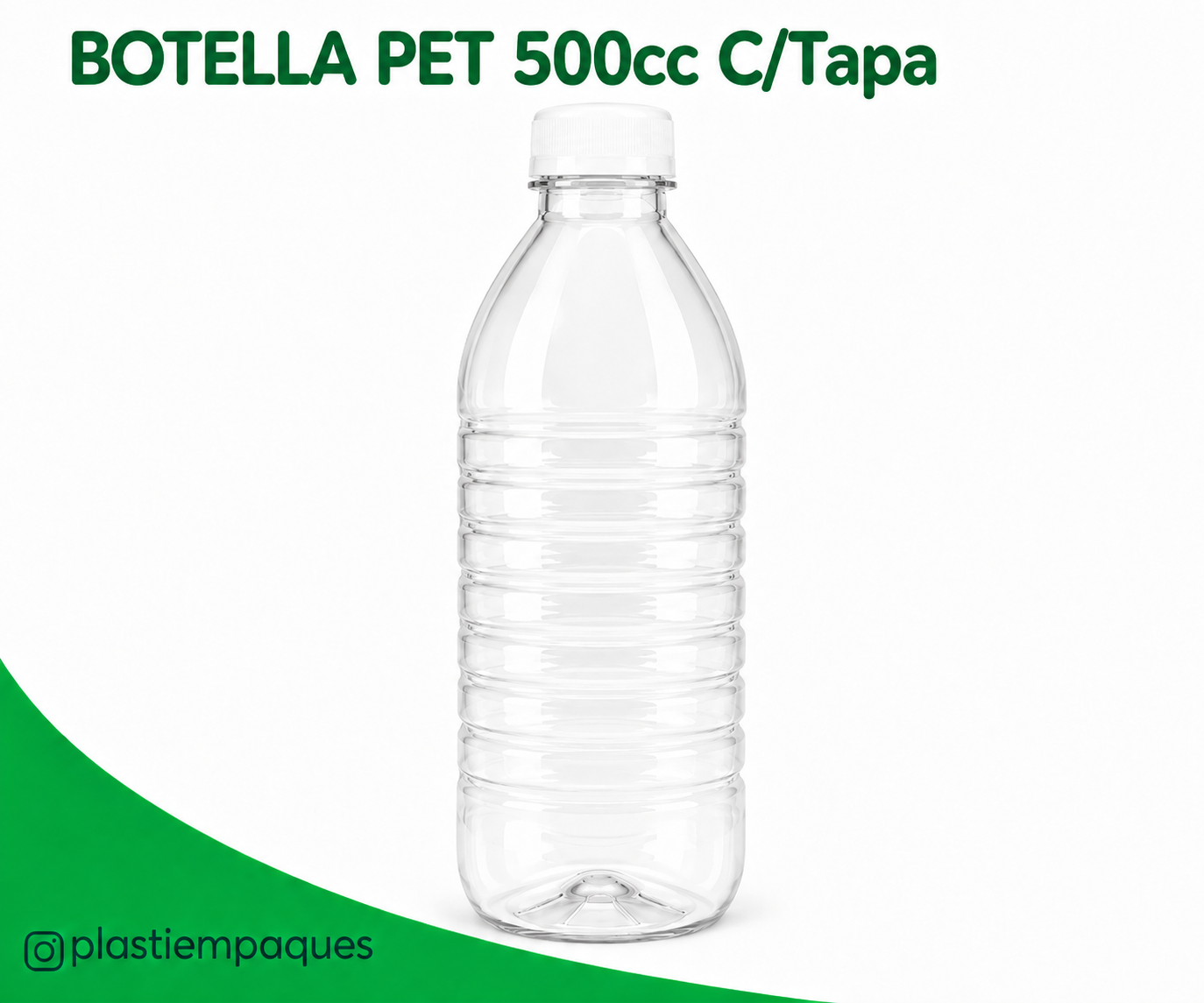 BOTELLA-PET-500cc-CTapa BOTELLA PET 500cc C/Tapa - Imagen 1