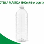 BOTELLA PLASTICA 1500cc C/Tapa 92 Unds