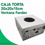 CAJA TORTA 20x20x15cm Ventana Fandec