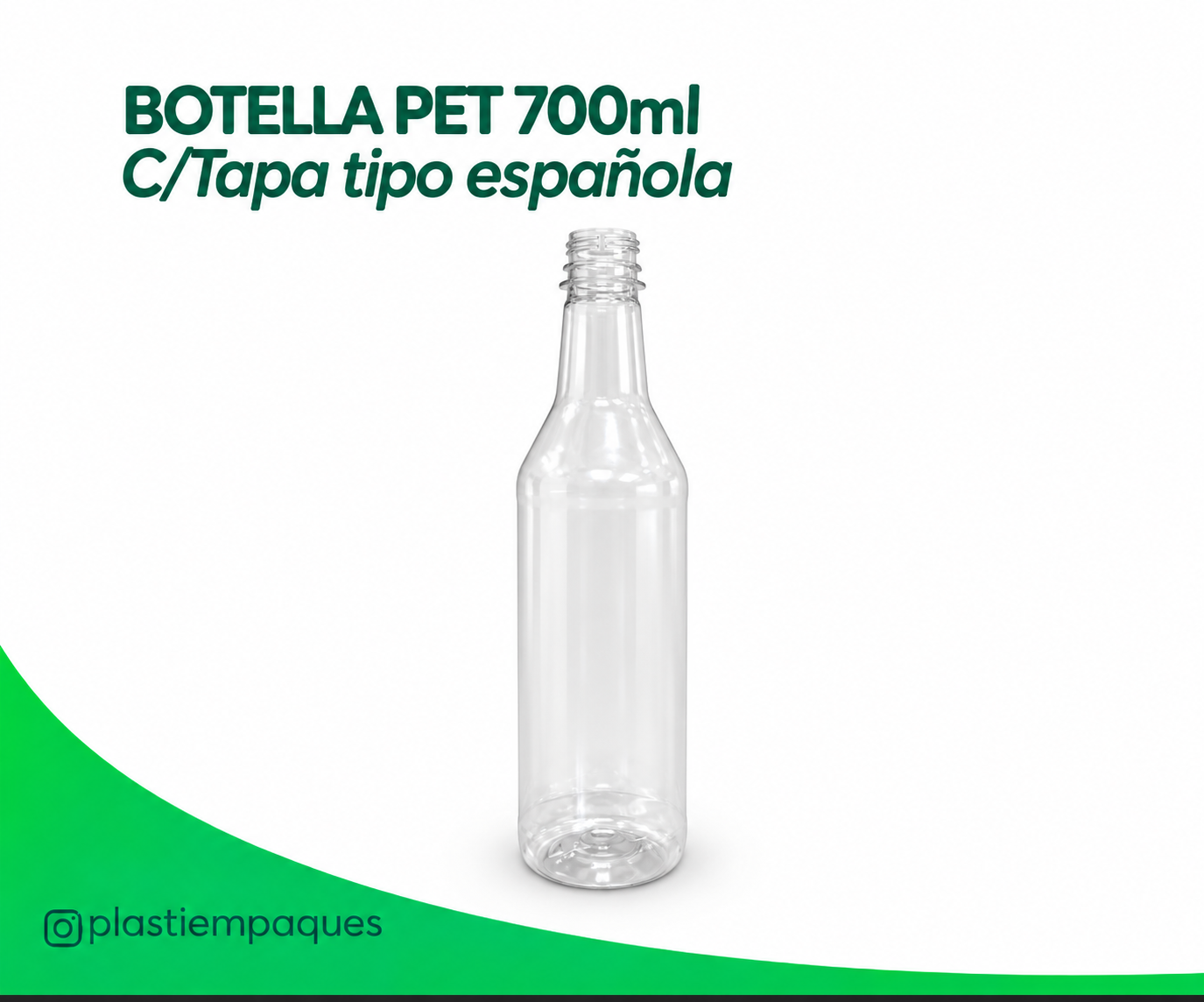BOTELLA 700CC TIPO ESPAÑOLA BOTELLA PET 700ml C/Tapa tipo española - Imagen 1