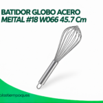 BATIDOR GLOBO ACERO MEITAL #18 W066 45.7 Cm