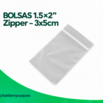 BOLSAS 1.5x2" Zipper - 3x5cm