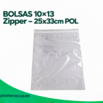 BOLSAS 10x13 Zipper - 25x33cm POL