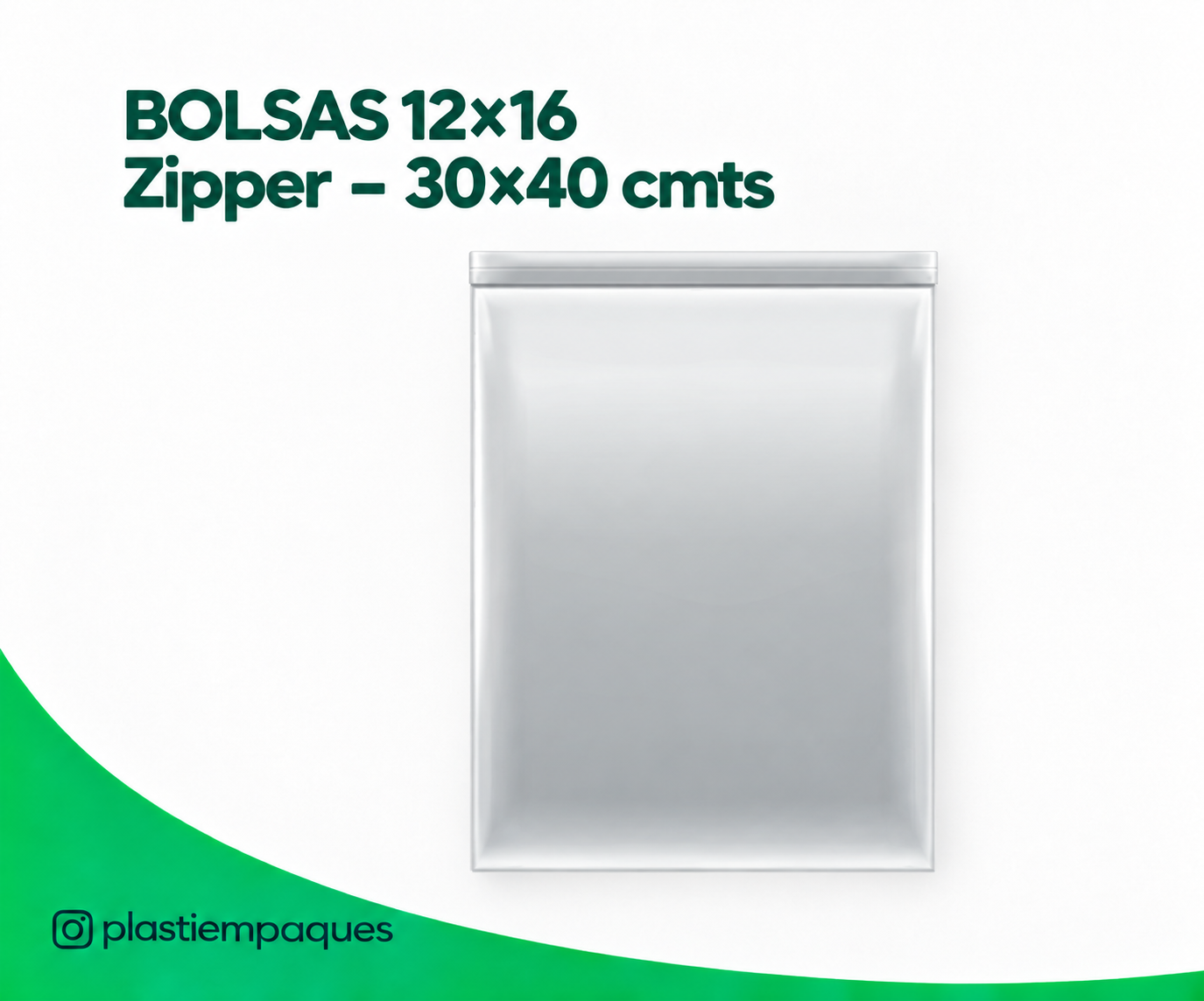 BOLSAS 12×16 Zipper – 30×40 cmts BOLSAS 12x16 Zipper - 30x40 cmts - Imagen 1