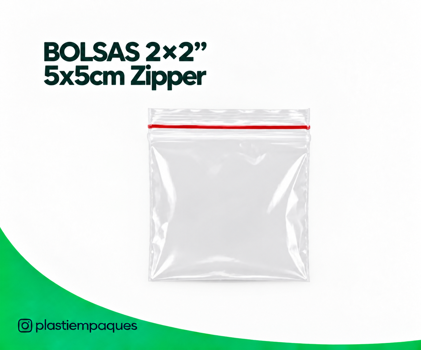 BOLSAS 2×2″ 5x5cm Zipper BOLSAS 2x2" 5x5cm Zipper - Imagen 1