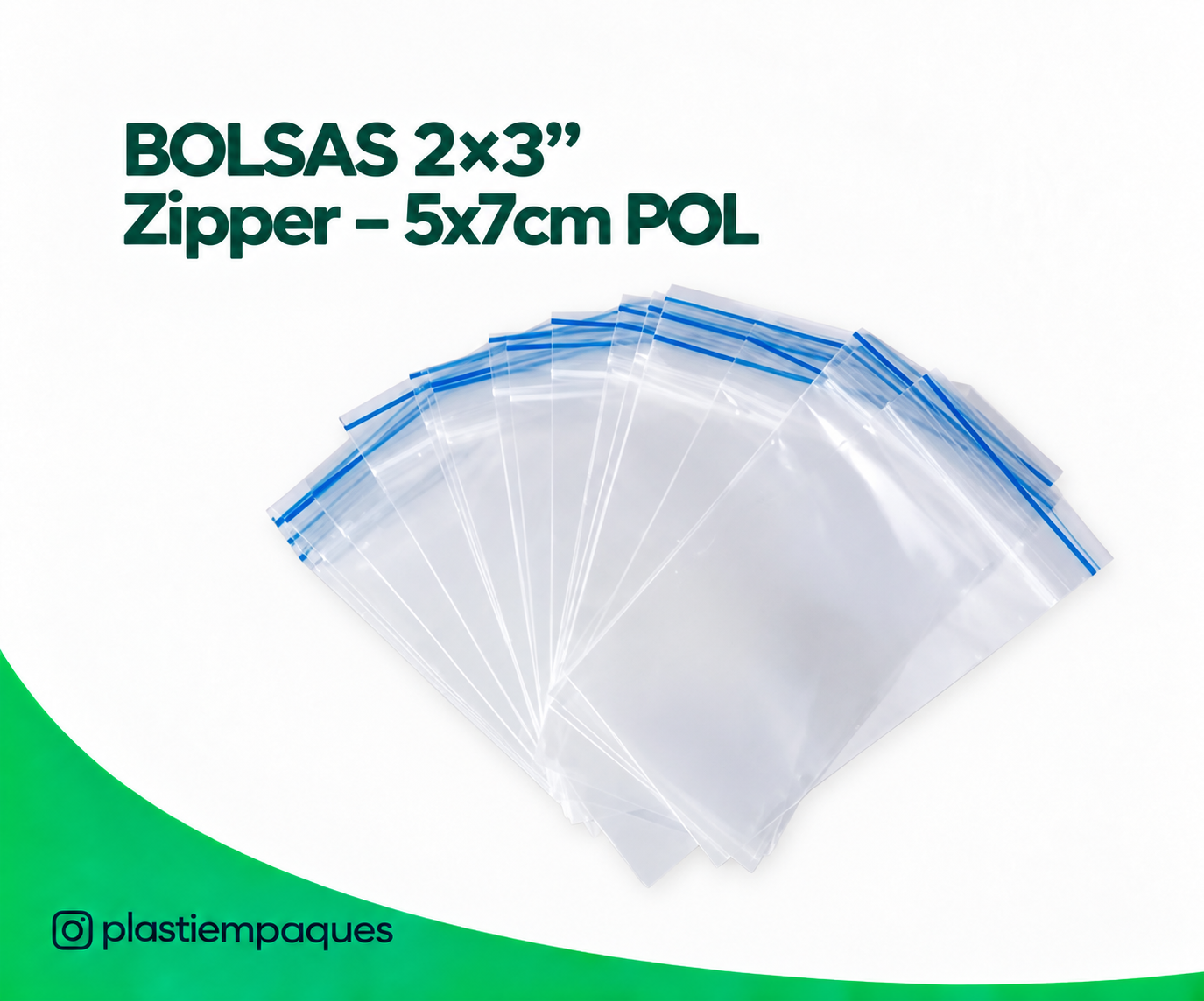 BOLSAS 2×3 » Zipper – 5x7cm POL BOLSAS 2x3 " Zipper - 5x7cm POL - Imagen 1
