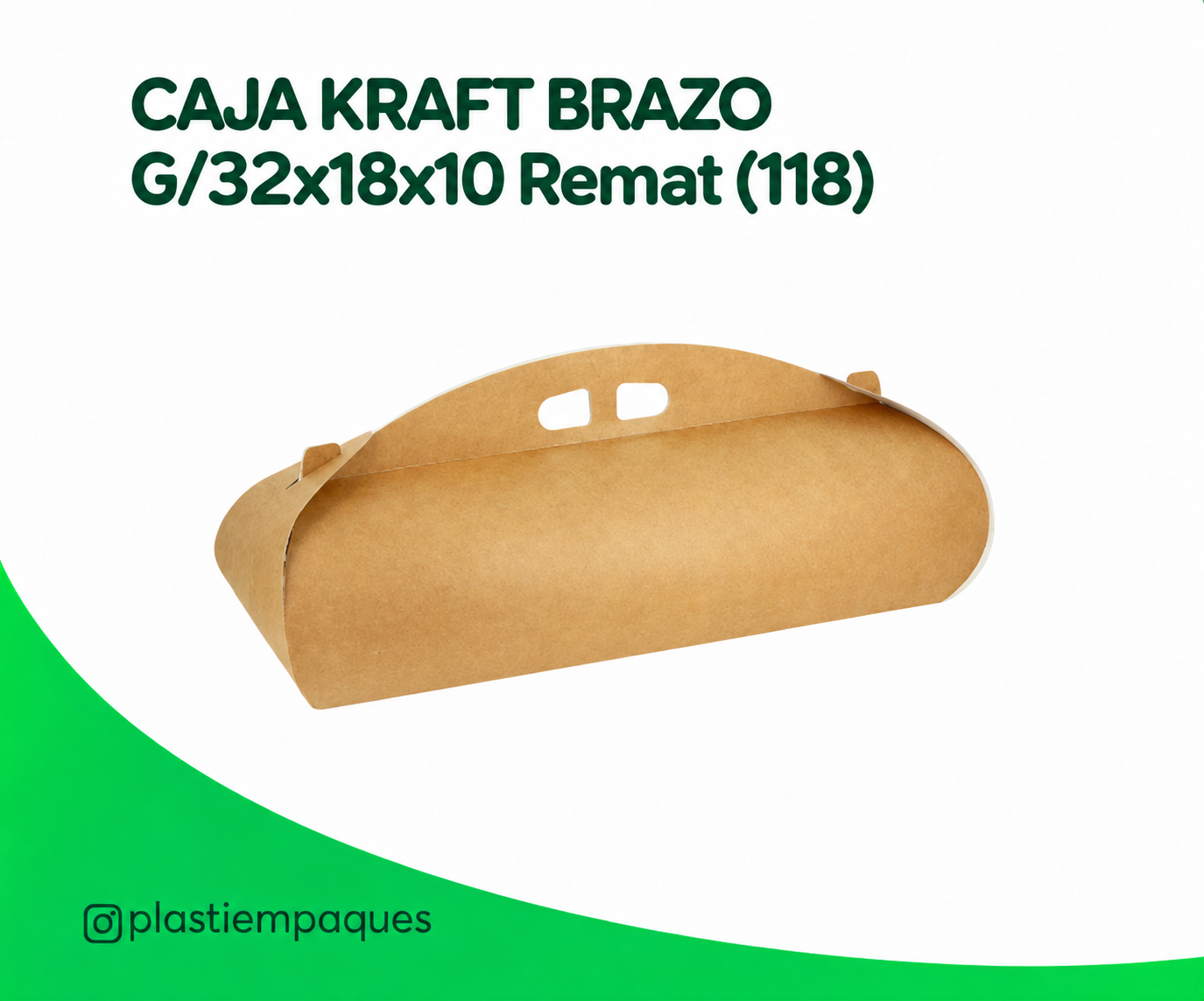 CAJA KRAFT BRAZO G/32x18x10 Remat(118) CAJA KRAFT BRAZO G/32x18x10 Remat(118) - Imagen 1
