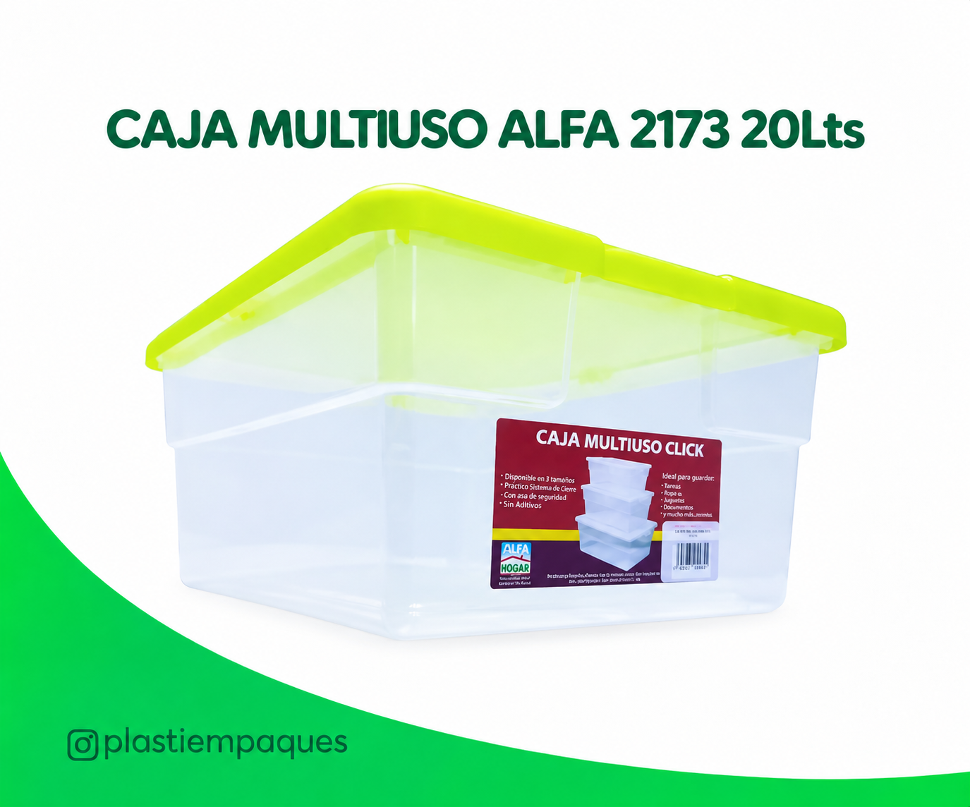 CAJA MULTIUSO ALFA 2173 20Lts CAJA MULTIUSO ALFA 2173 20Lts - Imagen 1