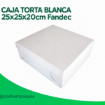 CAJA TORTA BLANCA 25x25x20cm Fandec