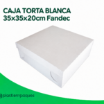 CAJA TORTA BLANCA 35x35x20cm Fandec