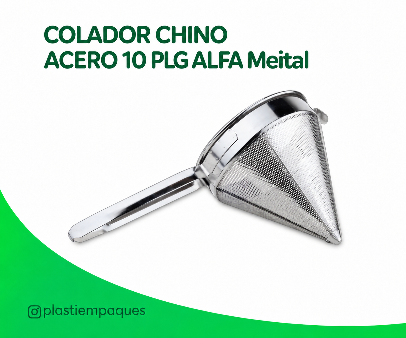 COLADOR CHINO ACERO 10 PLG ALFA Meital COLADOR CHINO ACERO 10 PLG ALFA Meital - Imagen 1