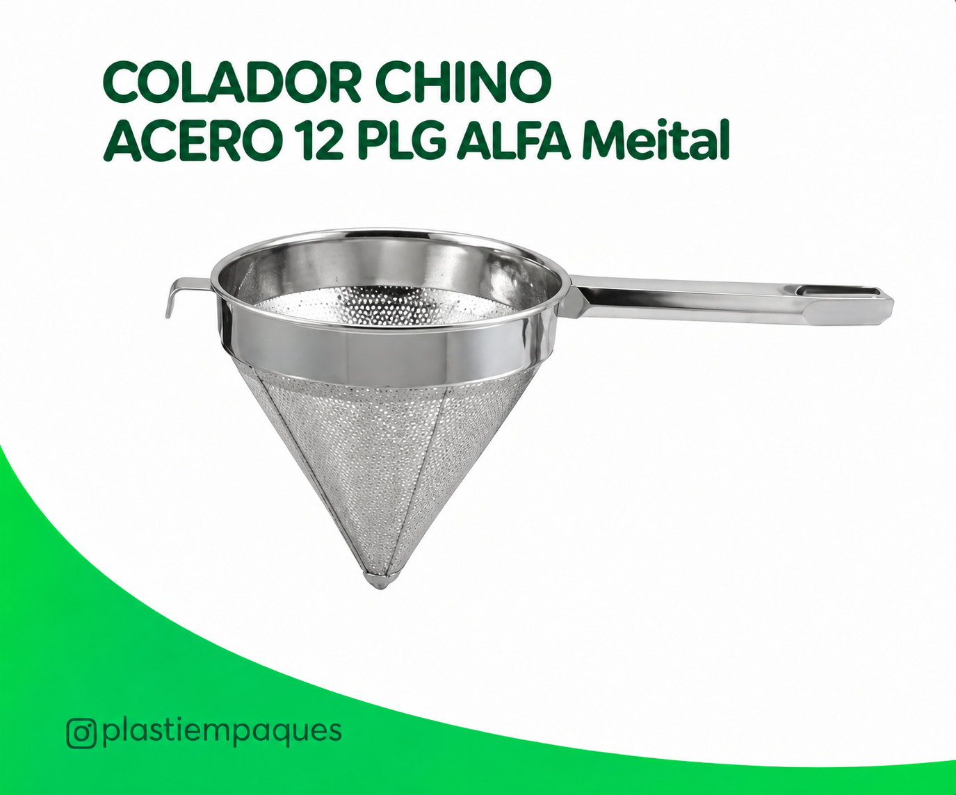 COLADOR CHINO ACERO 12 PLG ALFA Meital COLADOR CHINO ACERO 12 PLG ALFA Meital - Imagen 1