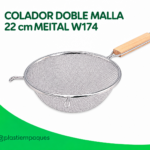 COLADOR DOBLE MALLA 22 cm MEITAL W174