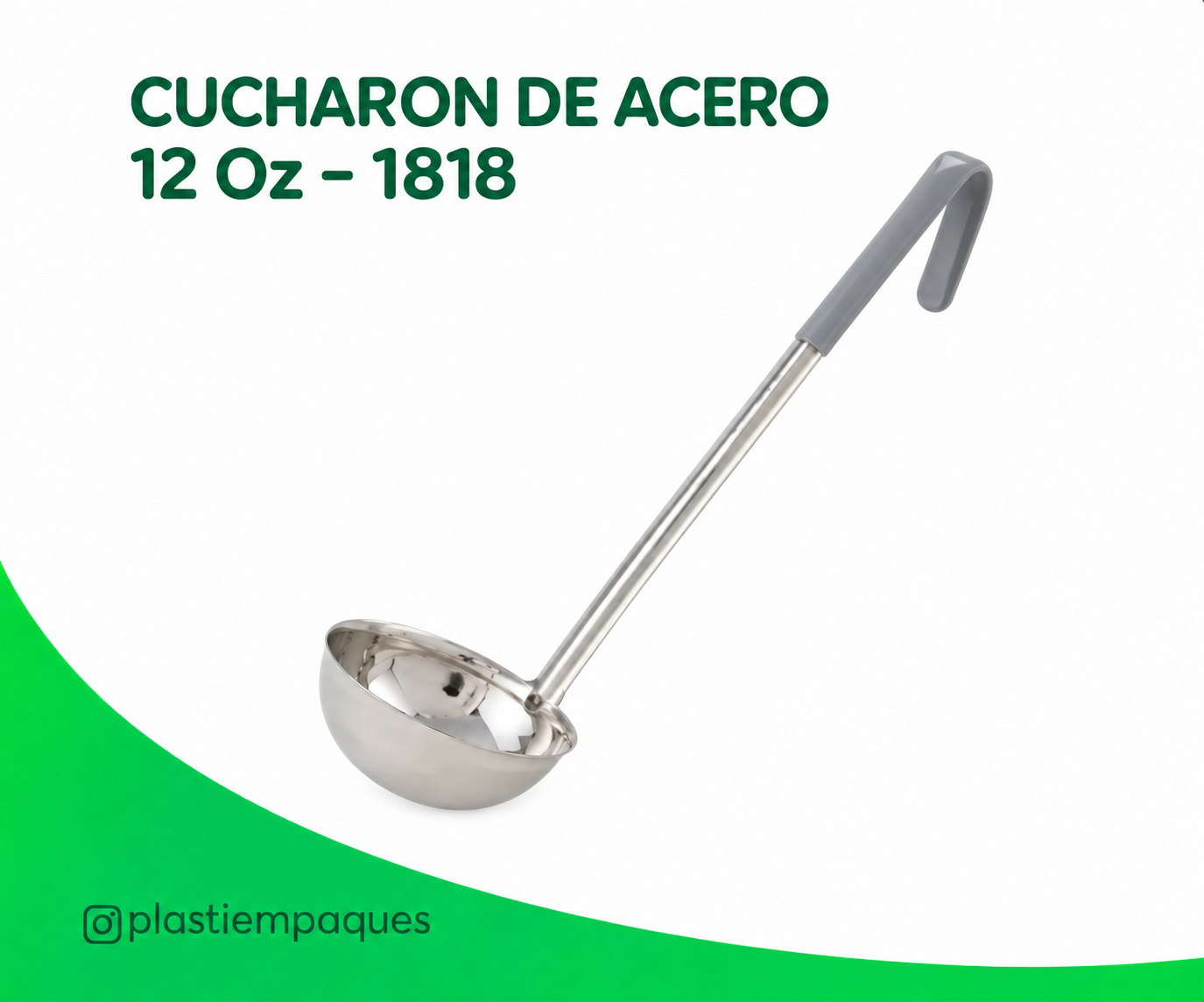 CUCHARON DE ACERO 12 Oz – 1818 CUCHARON DE ACERO 12 Oz - 1818 - Imagen 1