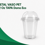 DETAL VASO PET 12 Oz TAPA Domo Eco