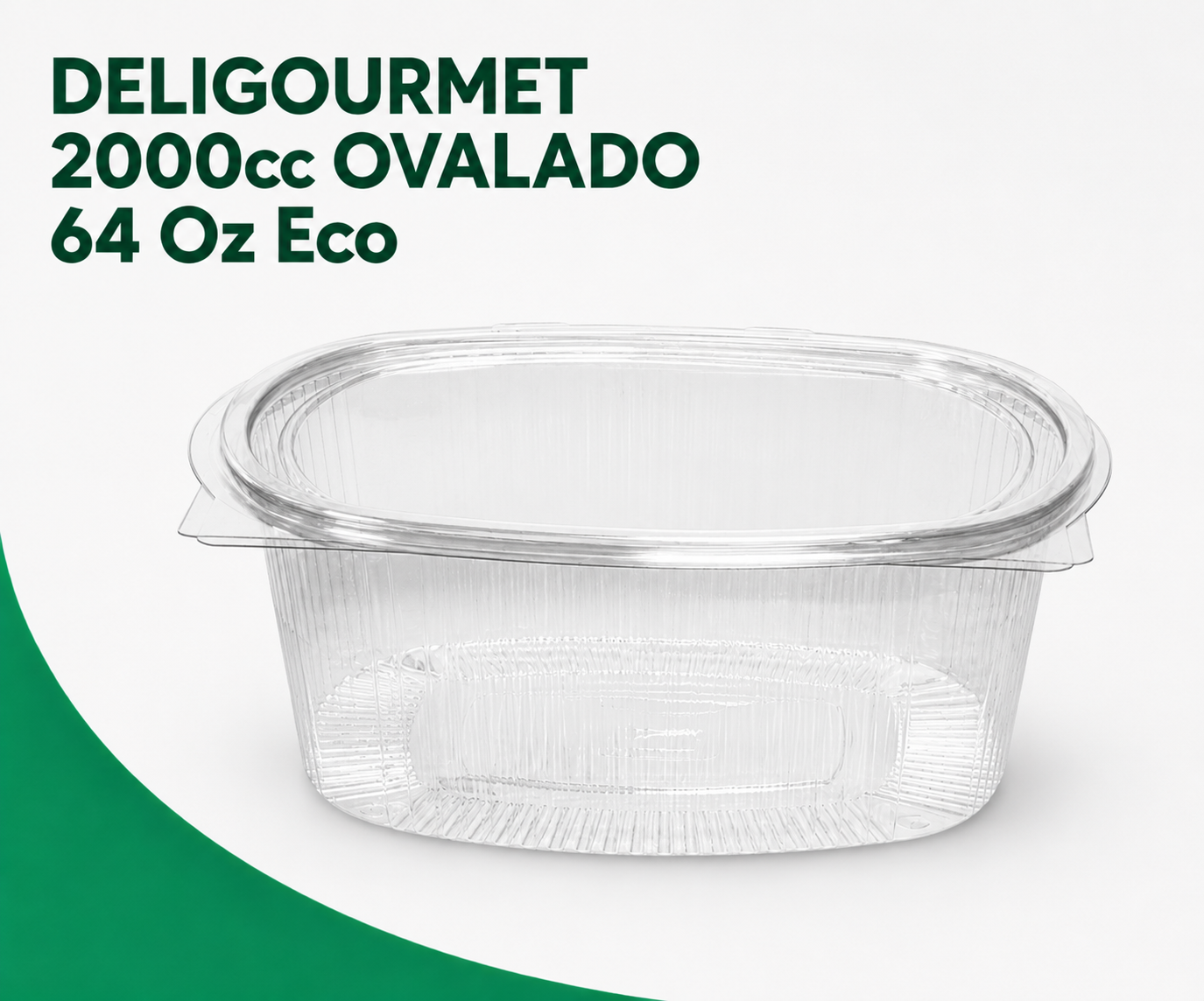 DELIGOURMET-2000cc-OVALADO-64-Oz-Eco DELIGOURMET 2000cc OVALADO 64 Oz Eco - Imagen 1