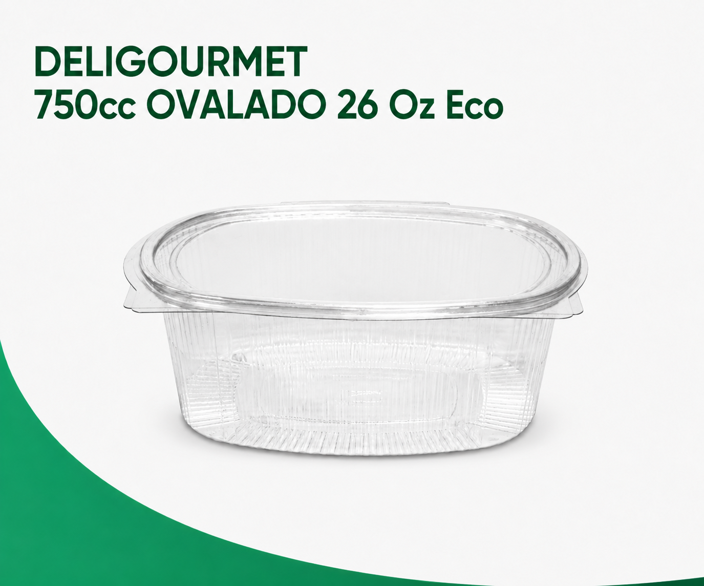 DELIGOURMET-750cc-OVALADO-26-Oz-Eco DELIGOURMET 750cc OVALADO 26 Oz Eco - Imagen 1