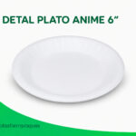PLATO ANIME 6" x 10 unds