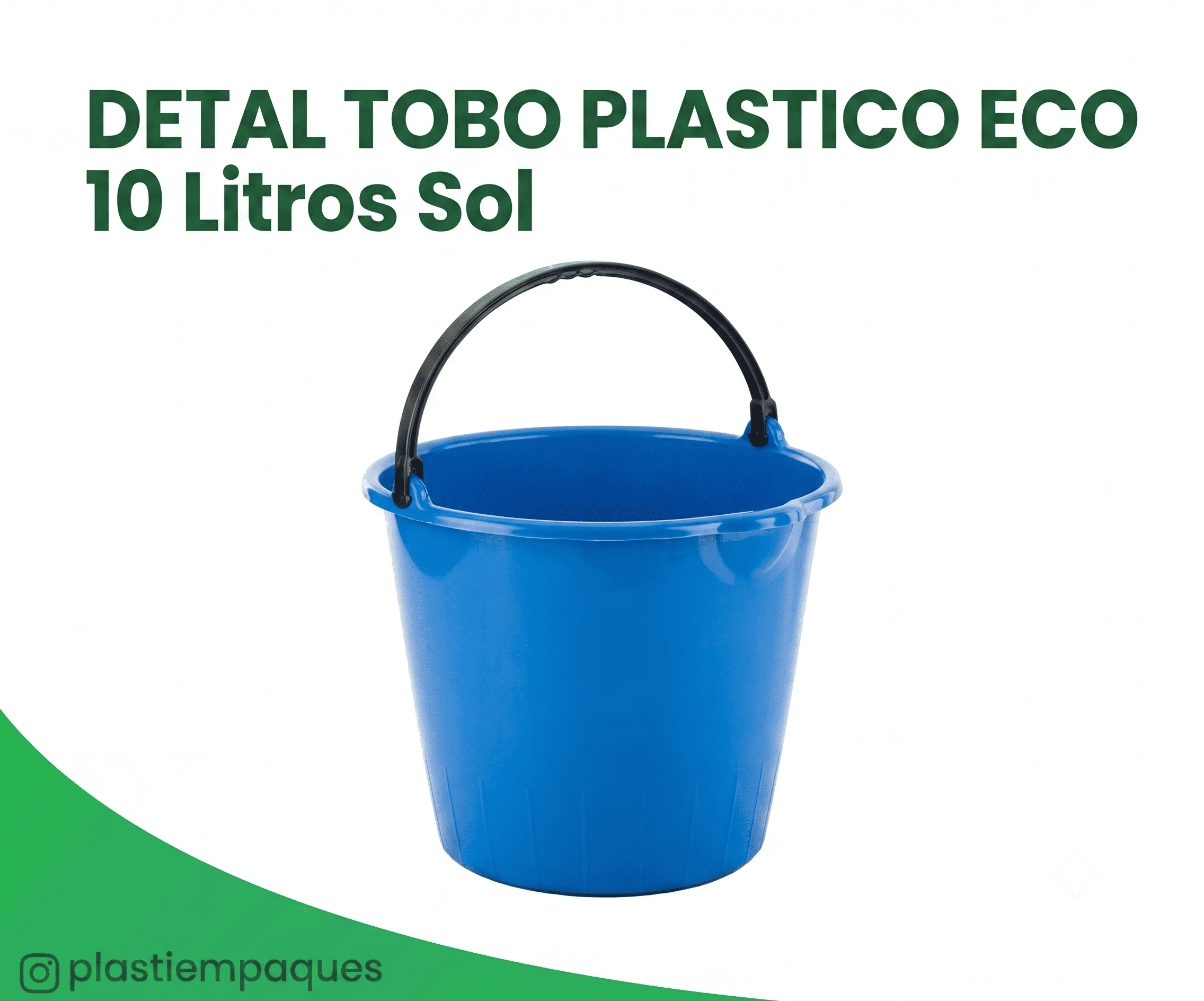 DETAL-TOBO-PLASTICO-ECO-10-Litros-Sol TOBO PLASTICO ECO 10 Litros Sol - Imagen 1
