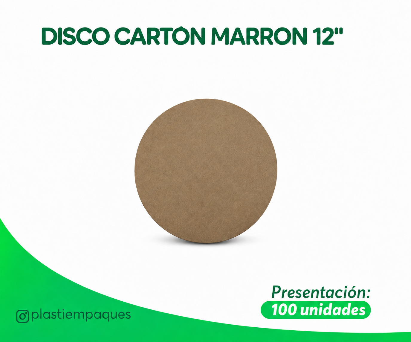 DISCO-CARTON-MARRON-12 DISCO CARTON MARRON 12" - Imagen 1