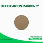 DISCO CARTON MARRON 9"