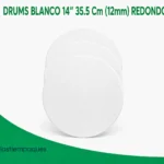 DRUMS BLANCO 14" 35.5 Cm (12mm) REDONDO