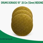 DRUMS DORADO 10" 25 Cm (12mm) REDONDO