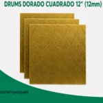 DRUMS DORADO CUADRADO 12` `` (12mm)