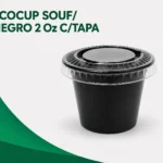 ECOCUP SOUFFLET 2 Oz NEGRO C/T