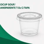 ECOCUP SOUF/ TRANSP 1 Oz C/TAPA