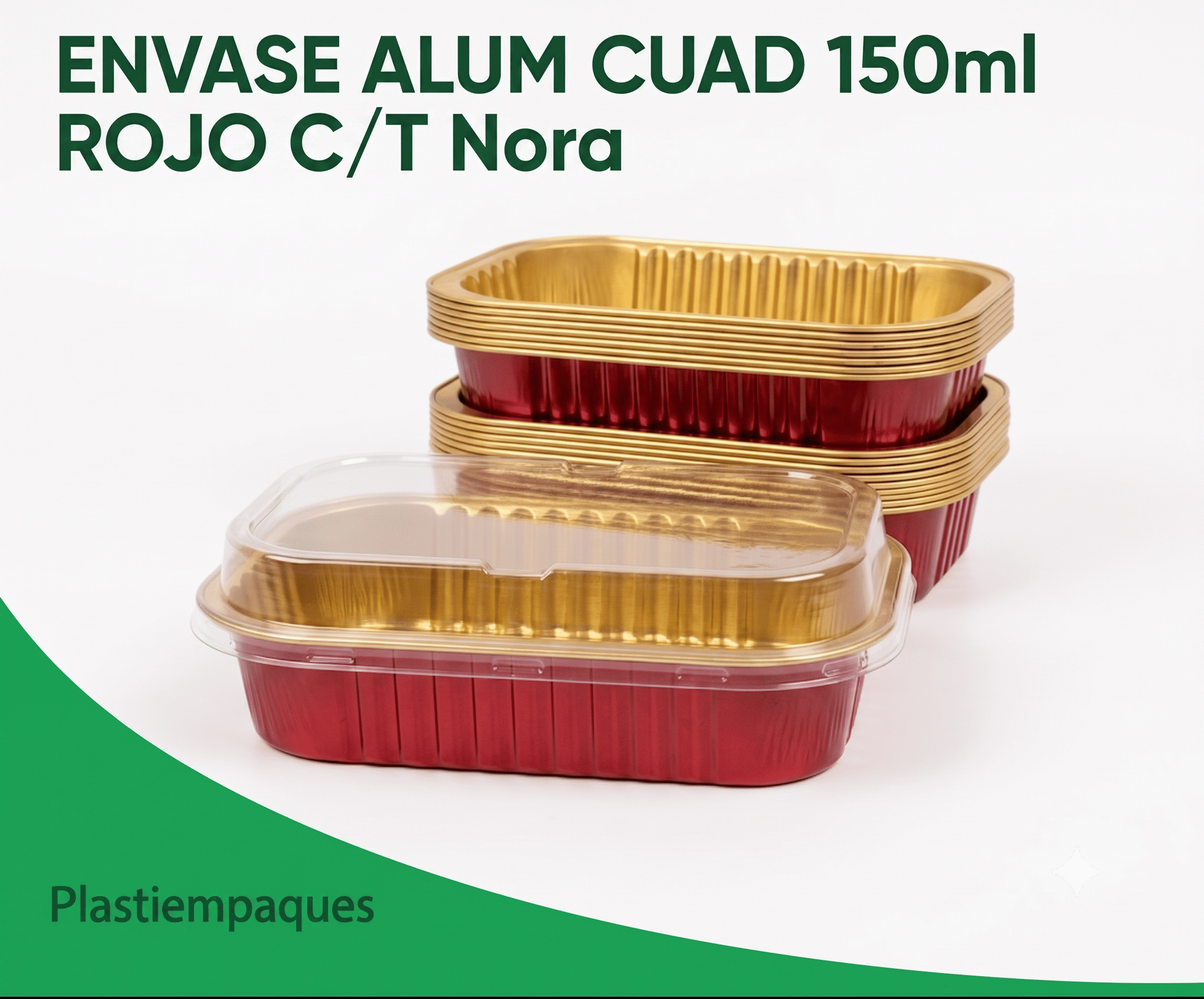 ENVASE-ALUM-CUAD-150ml-ROJO-CT-Nora ENVASE ALUM CUAD 150ml ROJO C/T Nora - Imagen 1