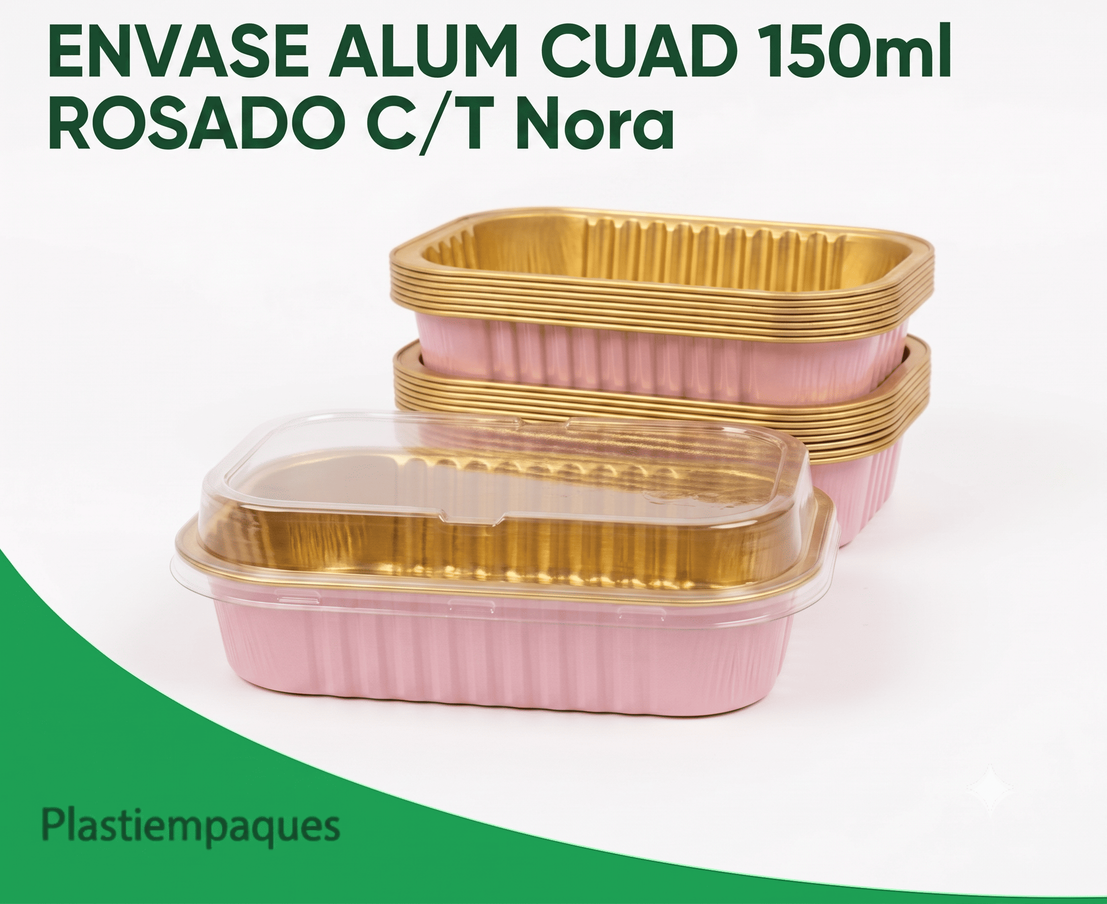 ENVASE-ALUM-CUAD-150ml-ROSADO-CT-Nora ENVASE ALUM CUAD 150ml ROSADO C/T Nora - Imagen 1