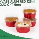 ENVASE ALUM RED 125ml ROJO C/T Nora
