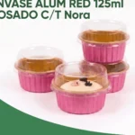 ENVASE ALUM RED 125ml ROSADO C/T Nora
