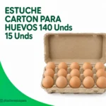 ESTUCHE CARTON PARA HUEVOS 140 Unds 15 Unds