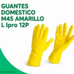 GUANTES DOMESTICO M45 AMARILLO L Ipro 12P