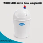 PAPELERA ELEG Vaiven. Blanca Manaplas 9040