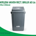PAPELERA VAIVEN RECT. BRILUX 60 Lts