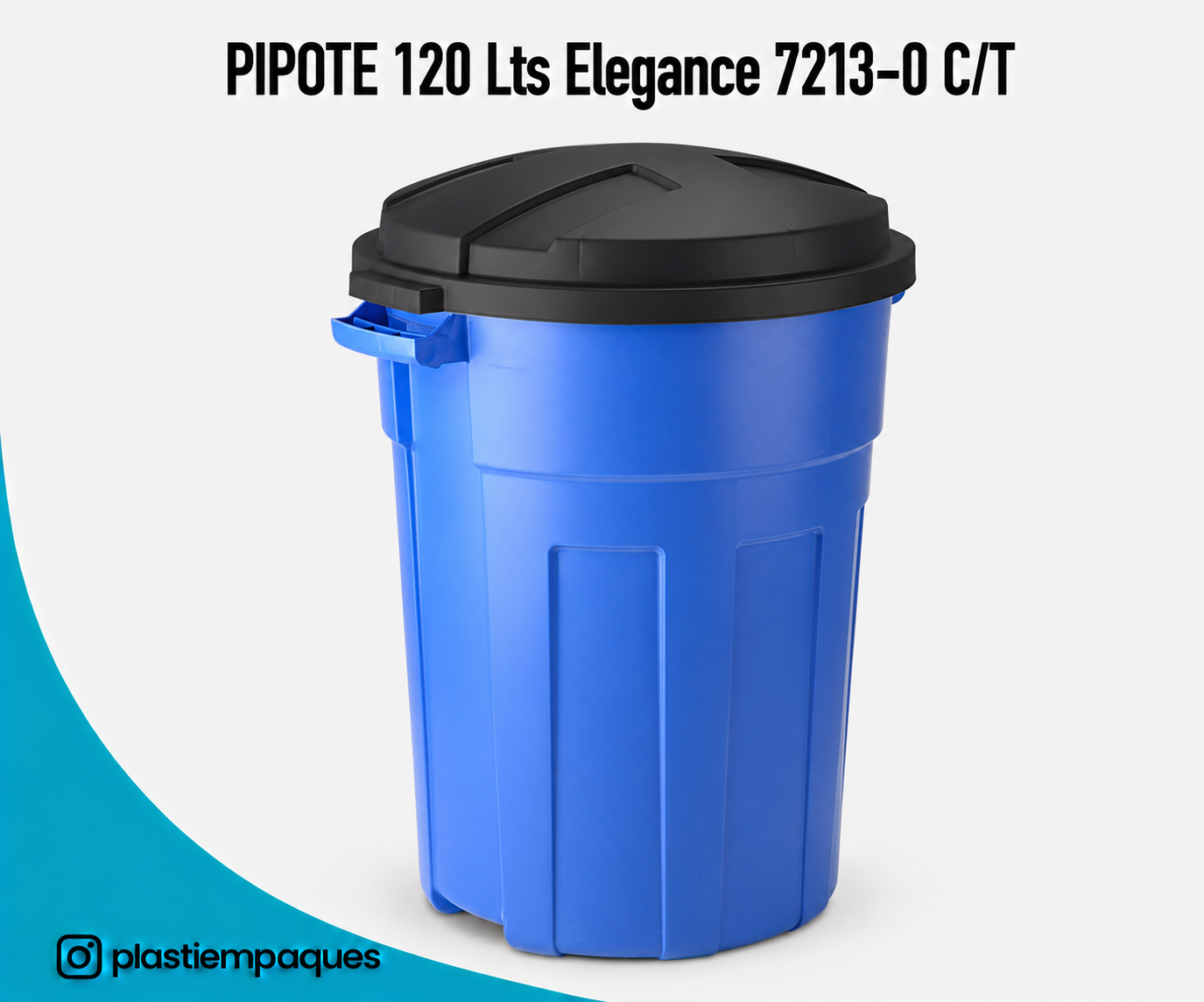 PIPOTE-120-Lts-Elegance-7213-0-CT-Manaplas PIPOTE 120 Lts Elegance 7213-0 C/T Manaplas - Imagen 1