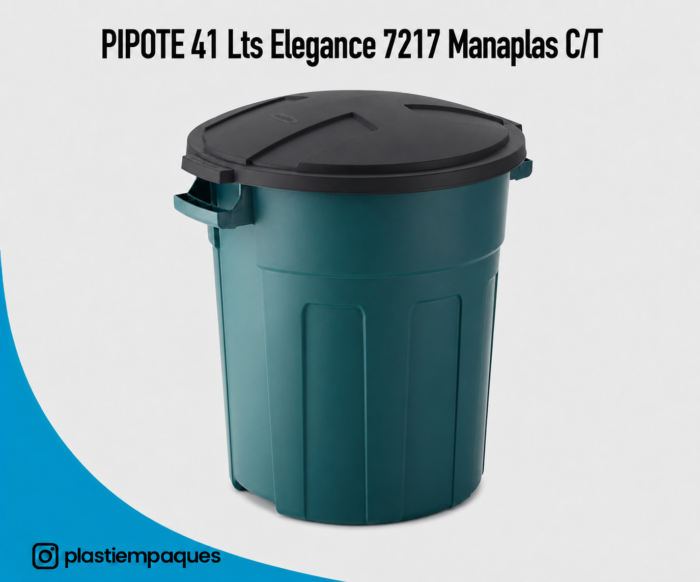 PIPOTE-41-Lts-Elegance-7217-Manaplas-CT PIPOTE 41 Lts Elegance 7217 Manaplas C/T - Imagen 1