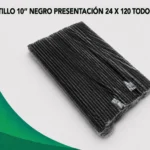 PITILLO 10" NEGRO PRESENTACIÓN 24 X 120 TODOPET