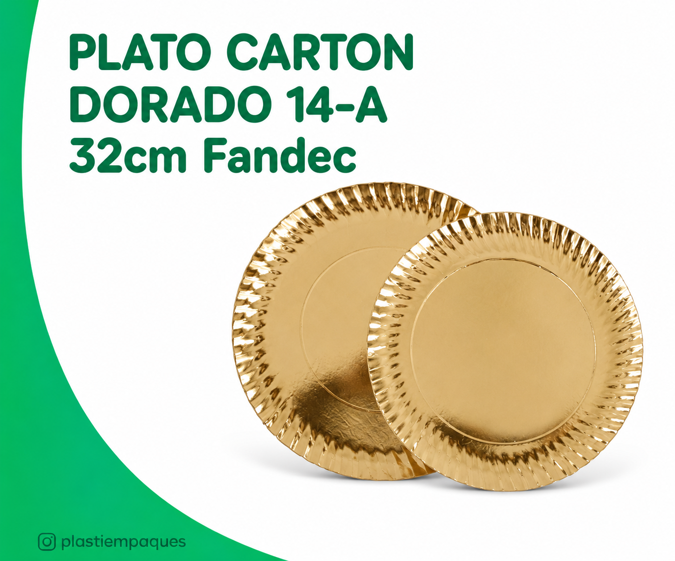 PLATO-CARTON-DORADO-14-A-32cm-Fandec PLATO CARTON DORADO 14-A 32cm Fandec - Imagen 1
