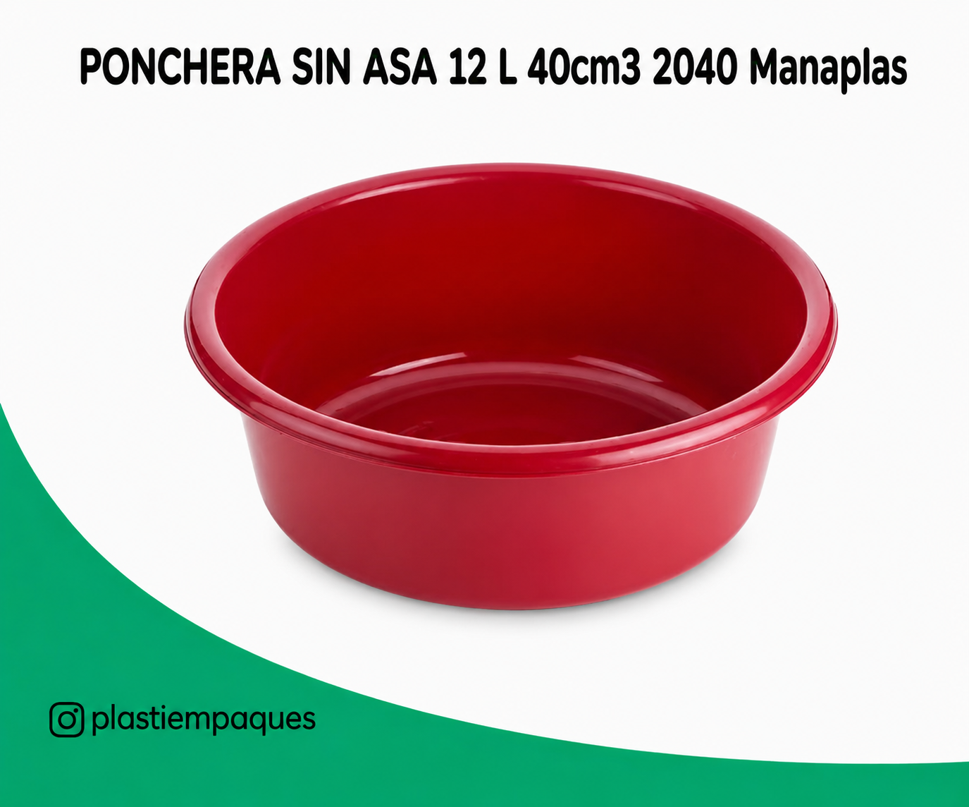 PONCHERA-SIN-ASA-12-L-40cm3-2040-Manaplas PONCHERA SIN ASA 12 L 40cm3 2040 Manaplas - Imagen 1