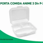 PORTA COMIDA ANIME 3 Div P-3  MAXI 200 Unds