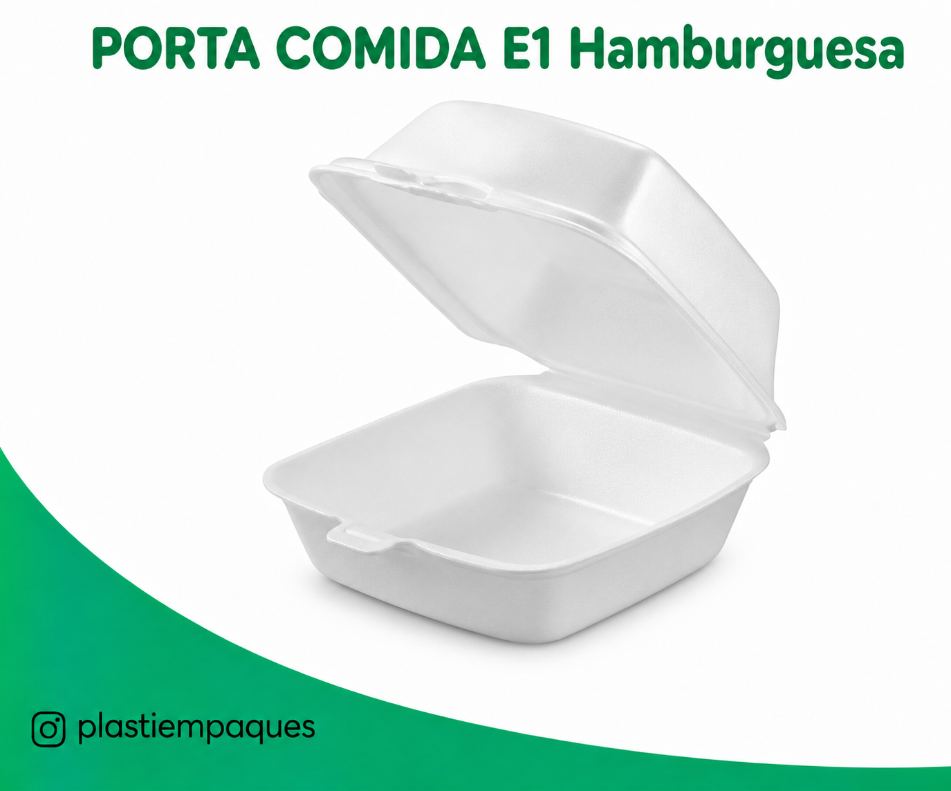 PORTA-COMIDA-DE-ANIME-E1-HAMBURGUESA PORTA COMIDA E1 Hamburguesa MAXI 200 Unds - Imagen 1