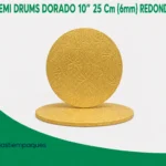 SEMI DRUMS DORADO 10" 25 Cm (6mm) REDONDO