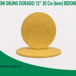 SEMI DRUMS DORADO 12" 30 Cm (6mm) REDONDO