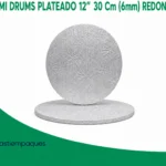 SEMI DRUMS PLATEADO 10" 25 Cm (6mm) REDONDO